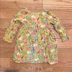 Wonder Nation Yellow and Pink Floral Dress
